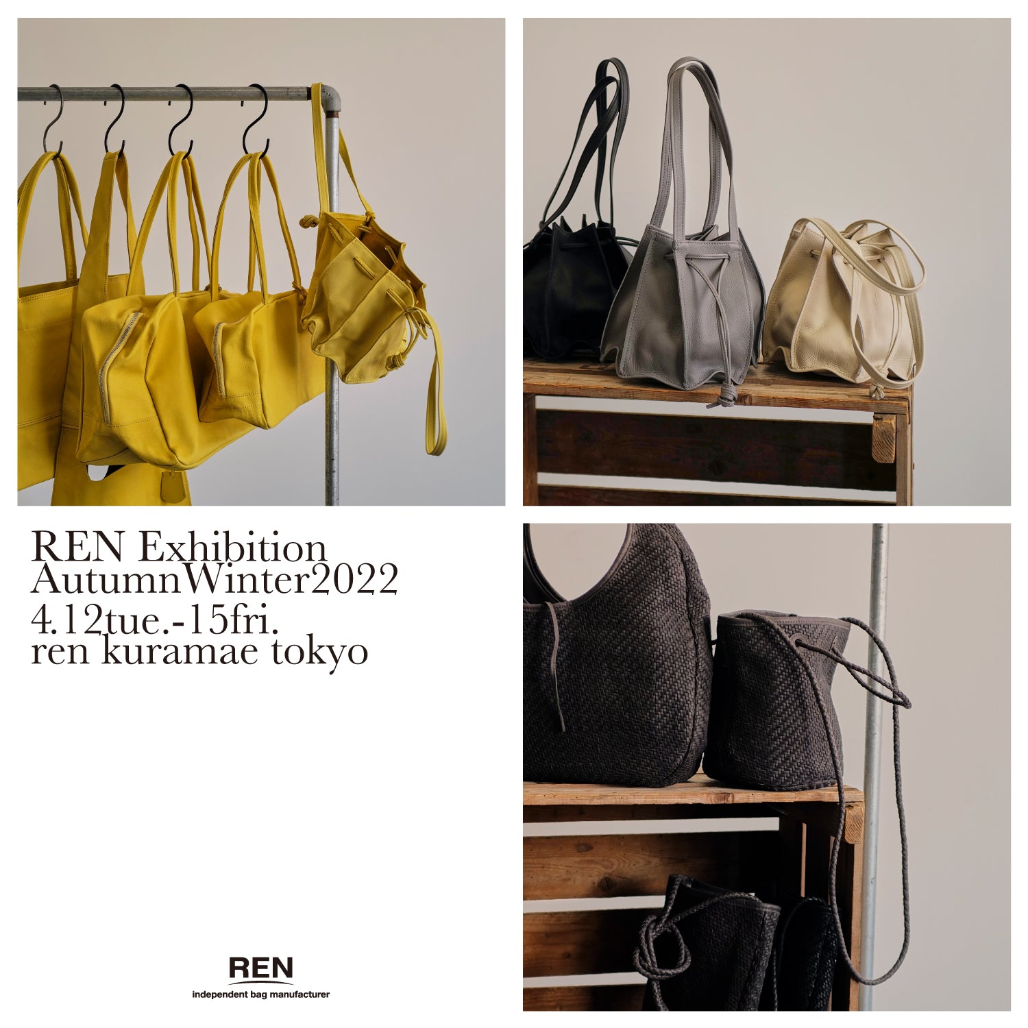 REN Autumn Winter 2022 展示会のお知らせ (2022.4.12-4.15)
