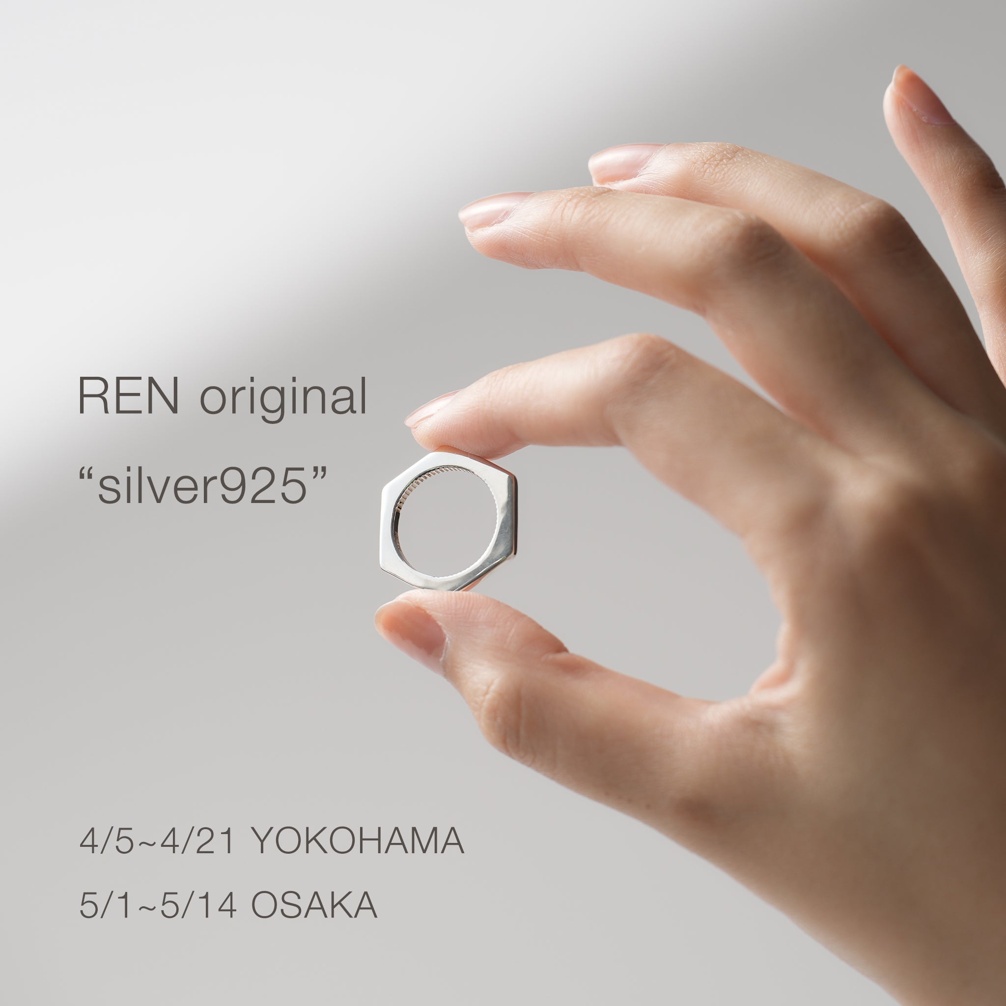 REN】ジョイナス横浜・阪神梅田店にて期間限定RENオリジナルsilver925取り扱いについて