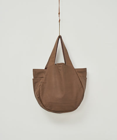 #11《BF SALE 20%》パンプキンサックM (dark brown) / やぎ革・ベアー