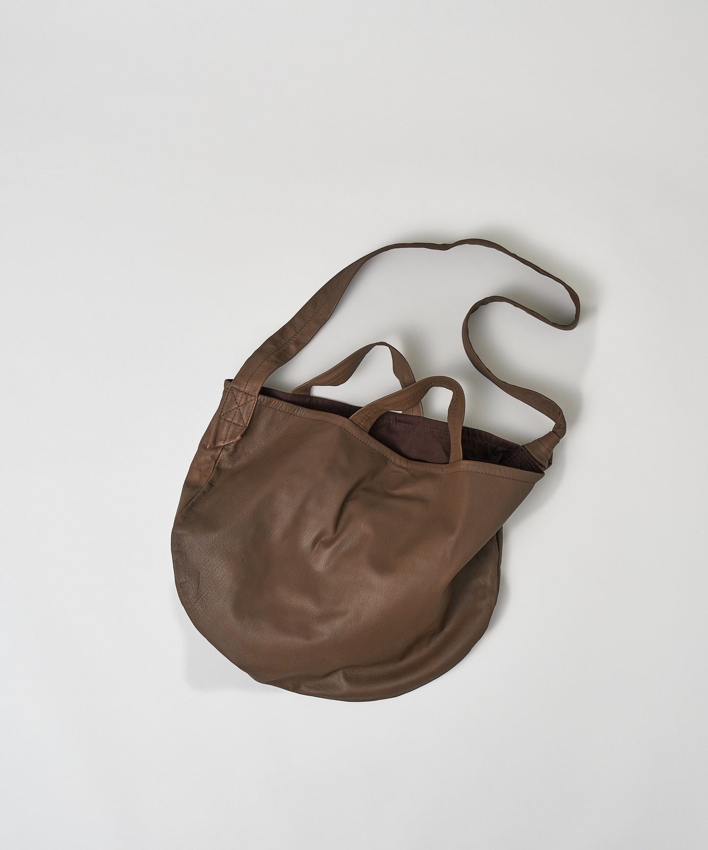 #11 / 2wayサークルショルダー (dark brown)/ やぎ革・ベアー