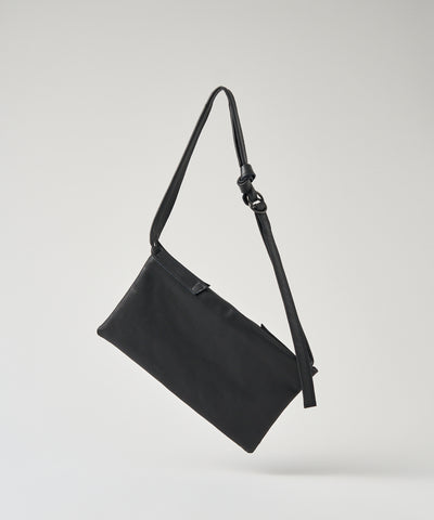 #15/ カイトウエストバッグ(black) / やぎ革・スティル