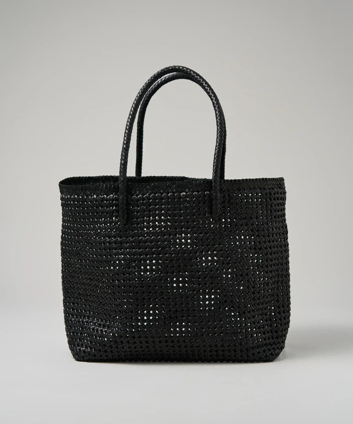 #16/ バスケットL(black)/ やぎ革・ゴートメッシュ - REN