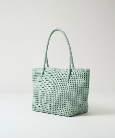 #16《Limited 20%》ブックキャリー(sage green)/ やぎ革・ゴートメッシュ