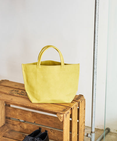 #30/ ランチバッグS(pistachio yellow)/ ピッグスキン・ハリー