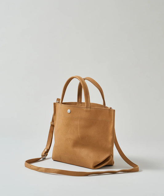 #30/ ランチバッグS キャリーライト(camel)/ ピッグスキン・ハリー - REN