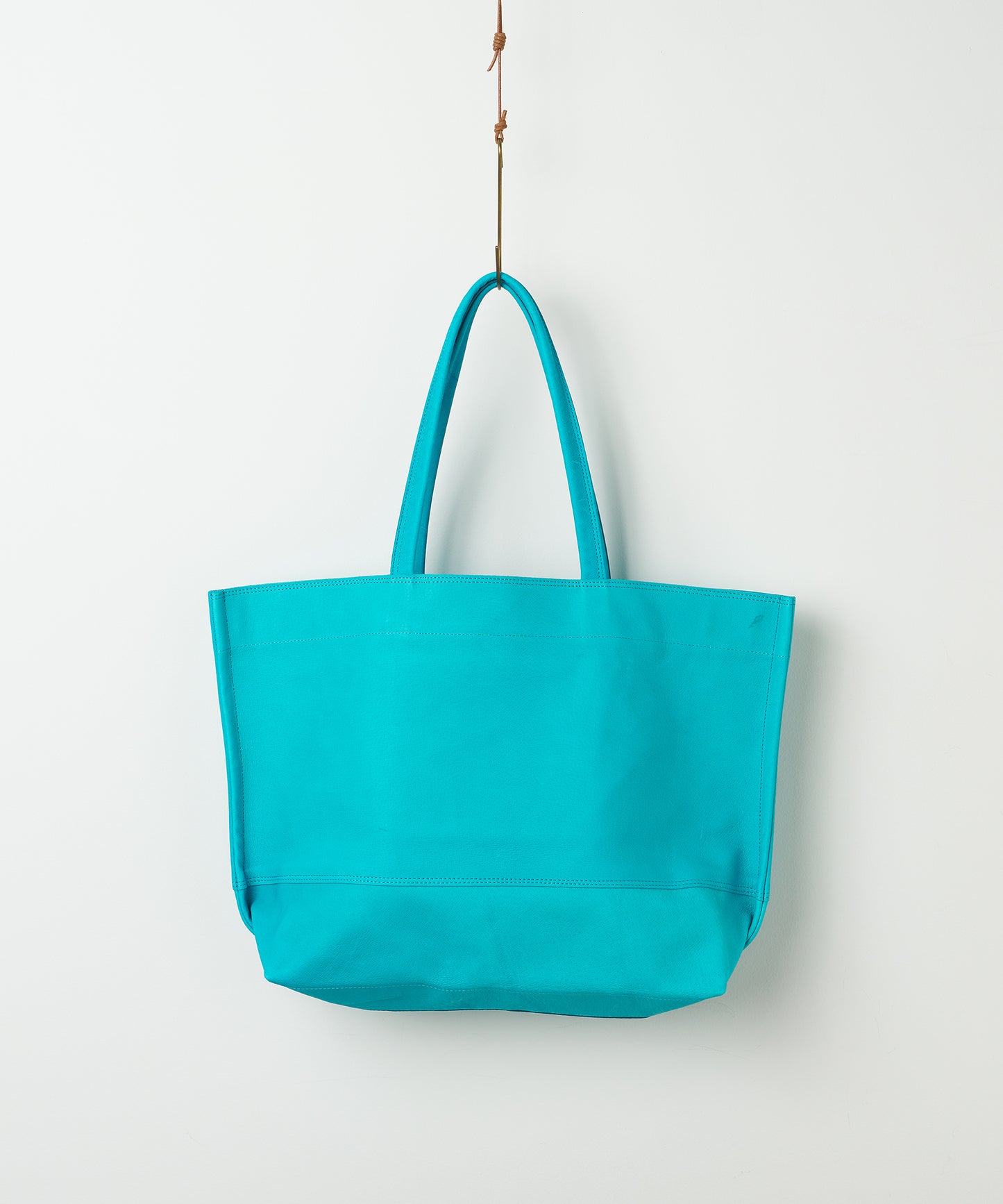 #30/ ワイドトートL(turquoise)/ ピッグスキン・ハリー