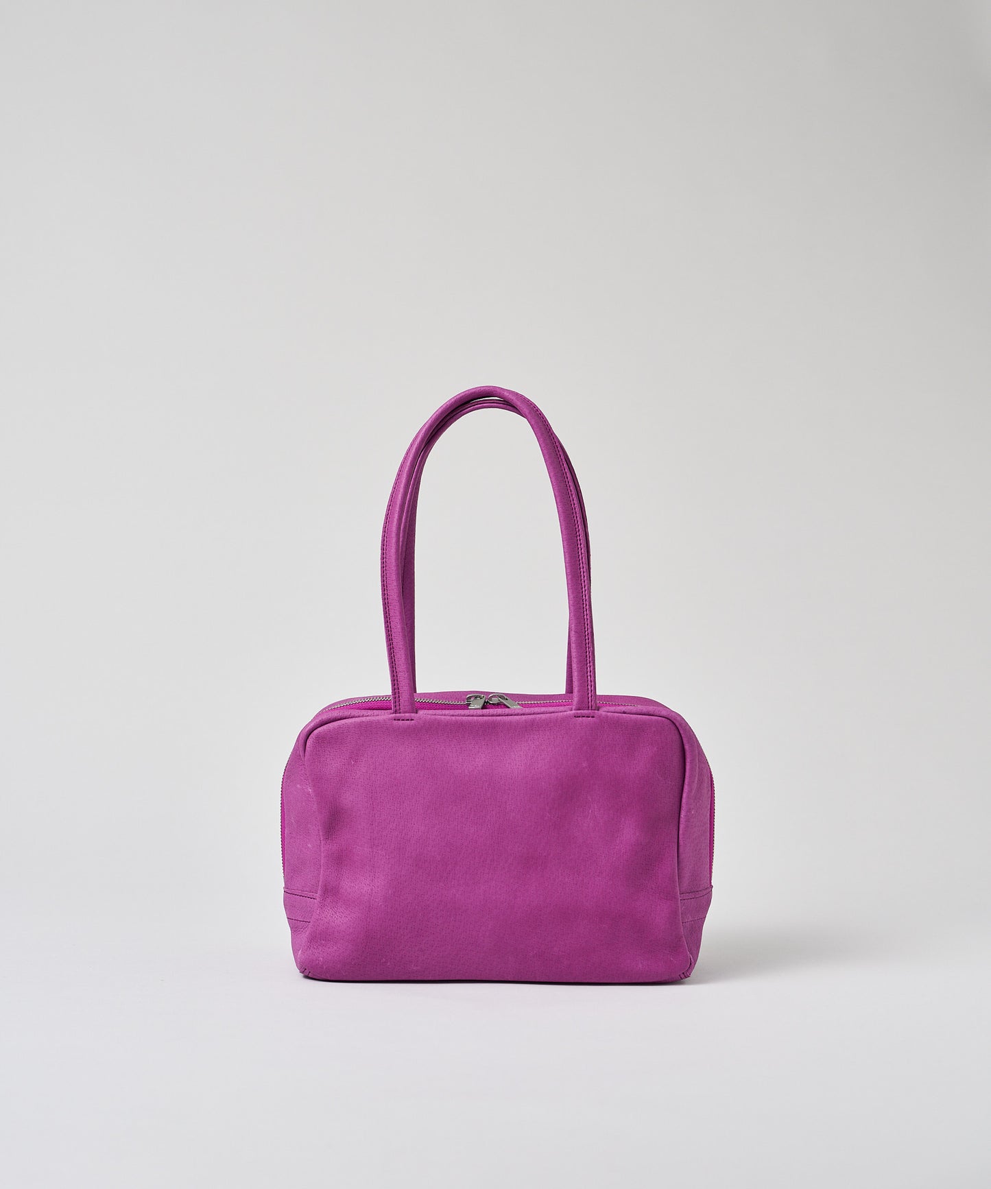 #30/ スクエアダッフル XS(peony purple)/ ピッグスキン・ハリー
