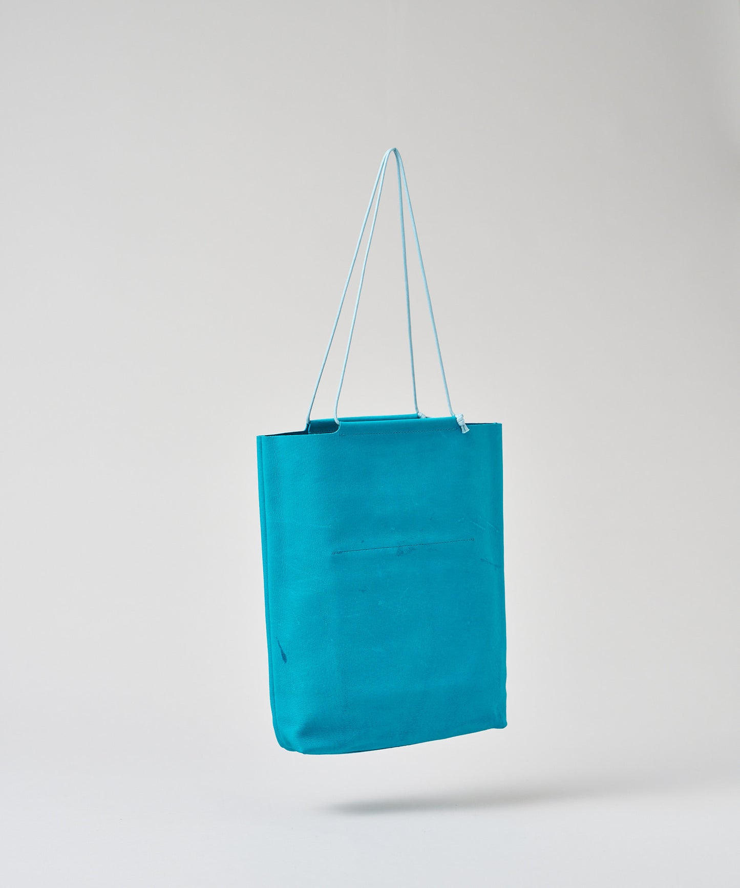 #30《SALE 40%》ミニトート(turquoise)/ ピッグスキン・ハリー