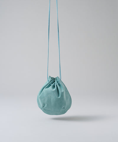 【26SS】#39/ バルーンショルダー(clear mint)/ ピッグスキン・ライニングスエード