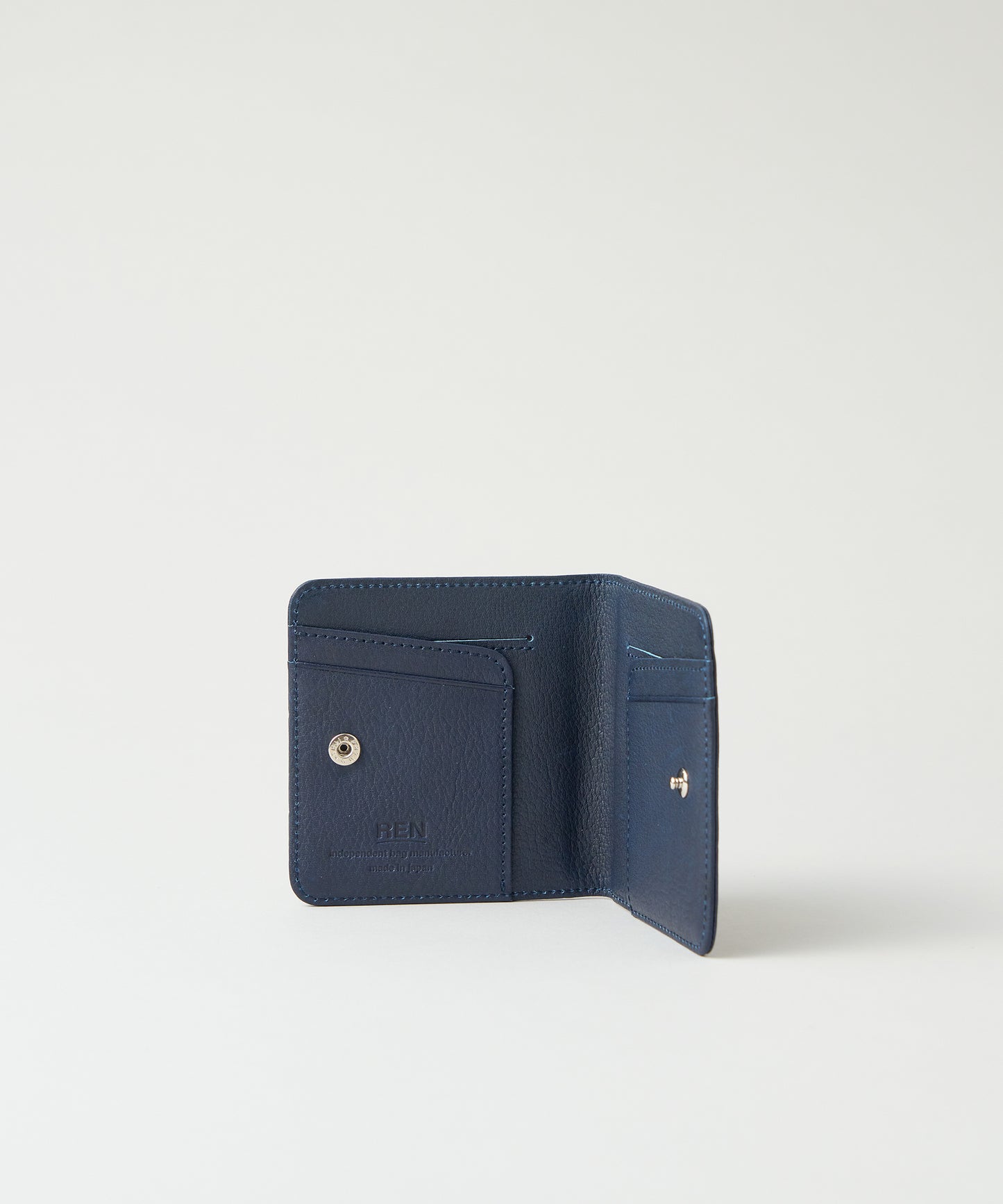 #55b / クリップウォレット(indigo blue)/ 牛革・ベビーバッファロー