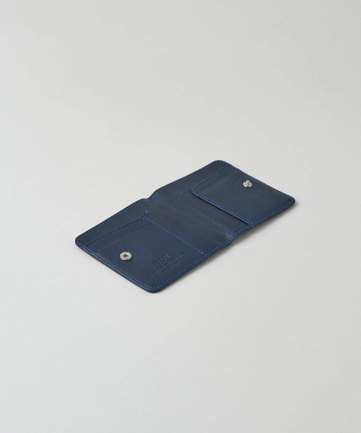 #55b / クリップウォレット(indigo blue)/ 牛革・ベビーバッファロー