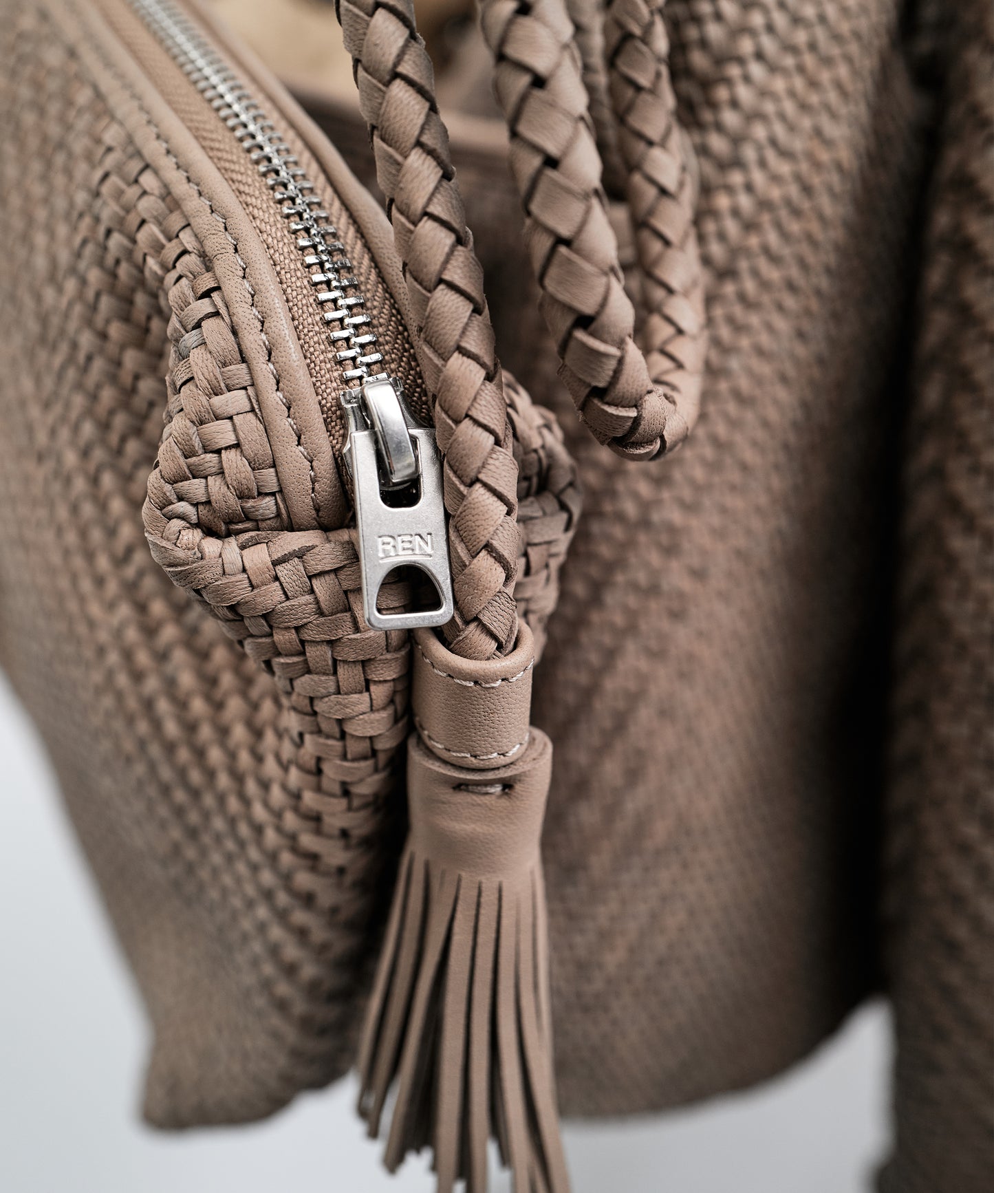marron beige / ファスナー