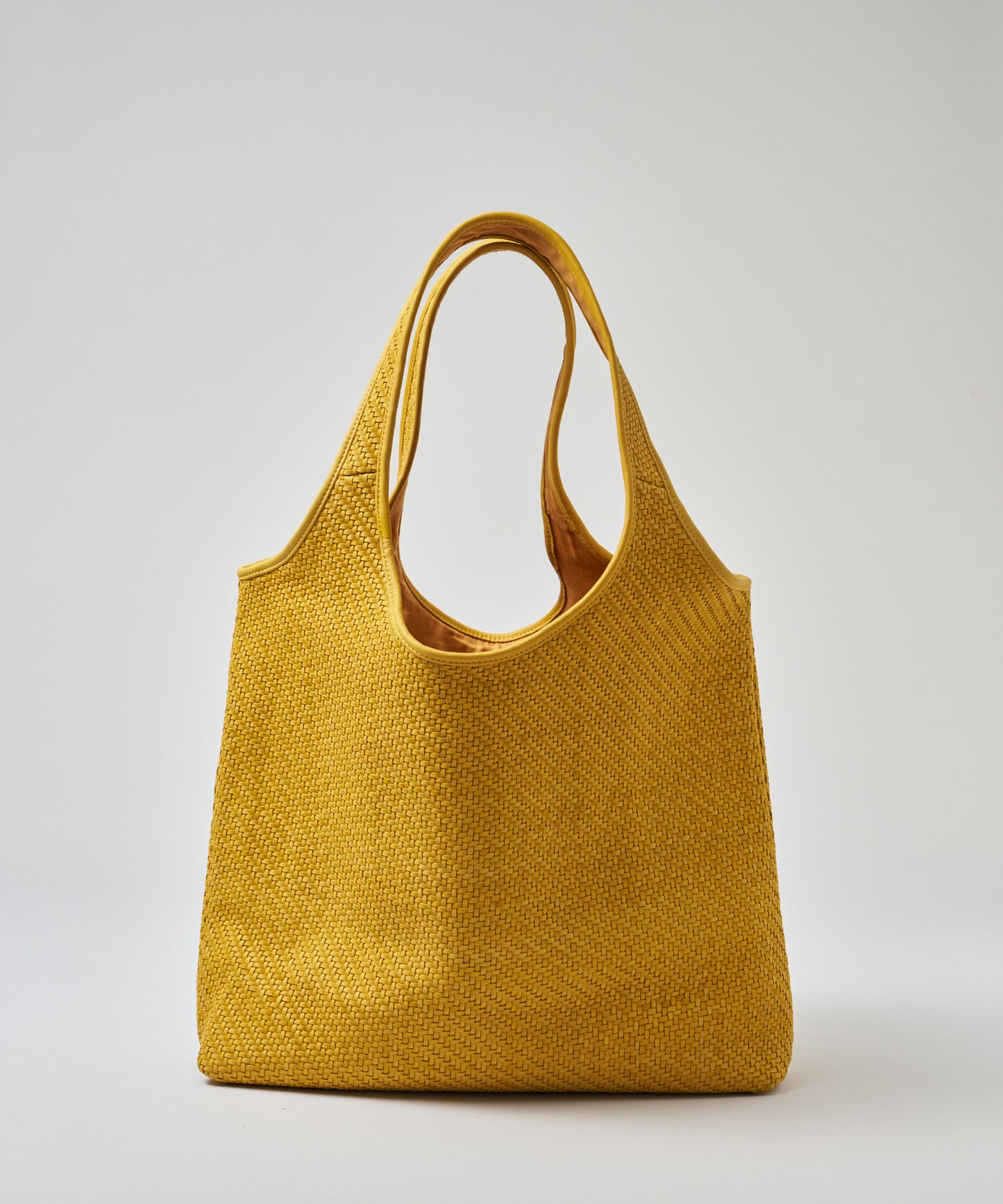 #60/ メトロキャリー(mustard)/ 羊革・シープメッシュ