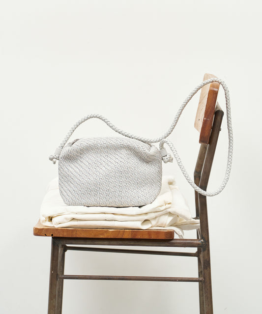 #60/ バレルショルダーS(mist gray)/ 羊革・シープメッシュ