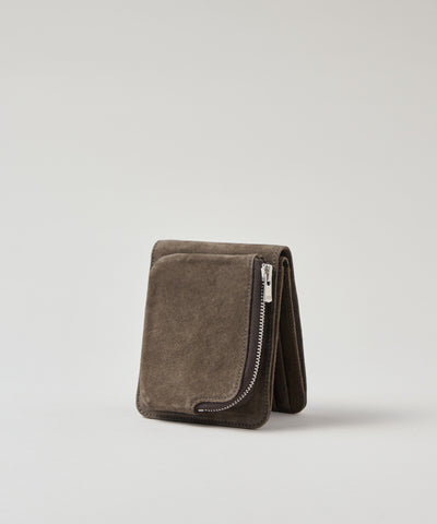 #33 / 外ポケウォレット(dark gray)/ ピッグスキン・スモーク