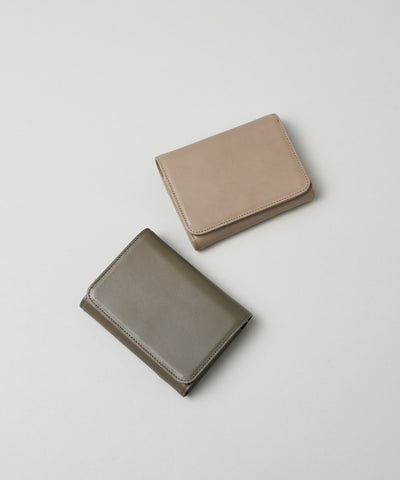 #45/ ポストマンウォレット S(stone beige)/ 牛革・アペルト