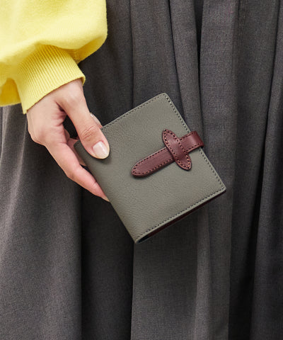 #49 / アドレスウォレット・ショート(matte gray) / 牛革・バブルカーフ