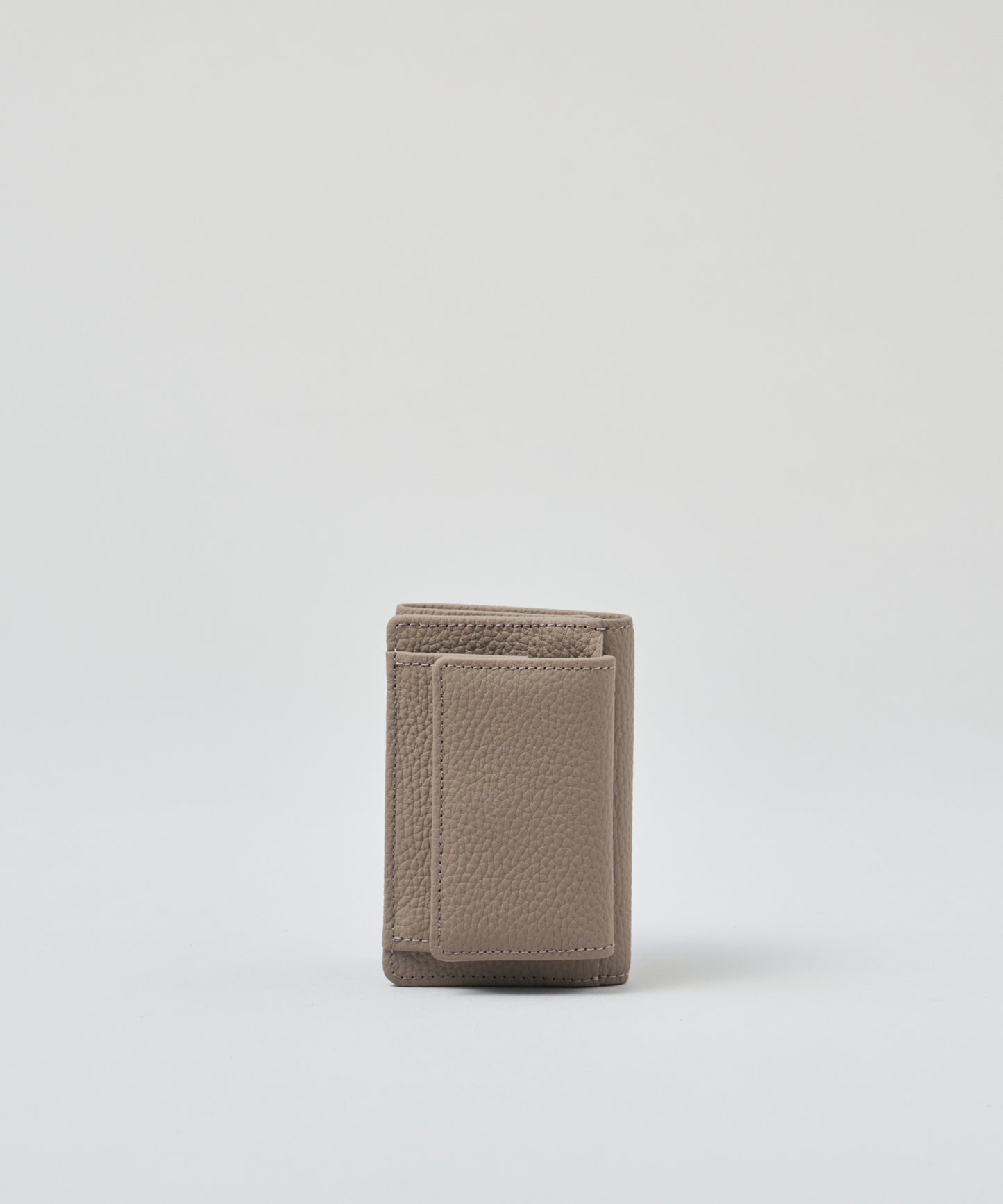 #51/ ミニウォレット(almond gray)/ 牛革・フィリップ