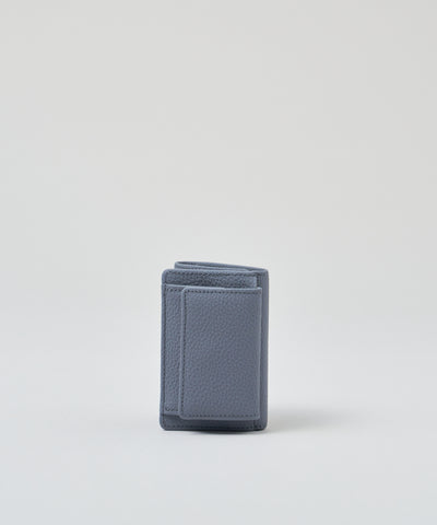#51/ ミニウォレット(powder blue)/ 牛革・フィリップ