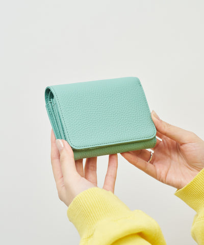 #53 / ポストマンウォレット S(frost blue) / 牛革・エン