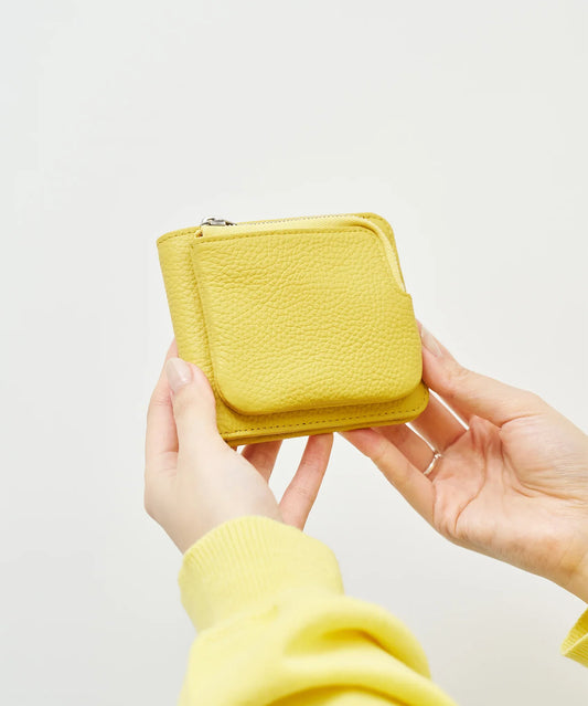 #53/ 外ポケウォレット(mimosa)/ 牛革・エン - REN