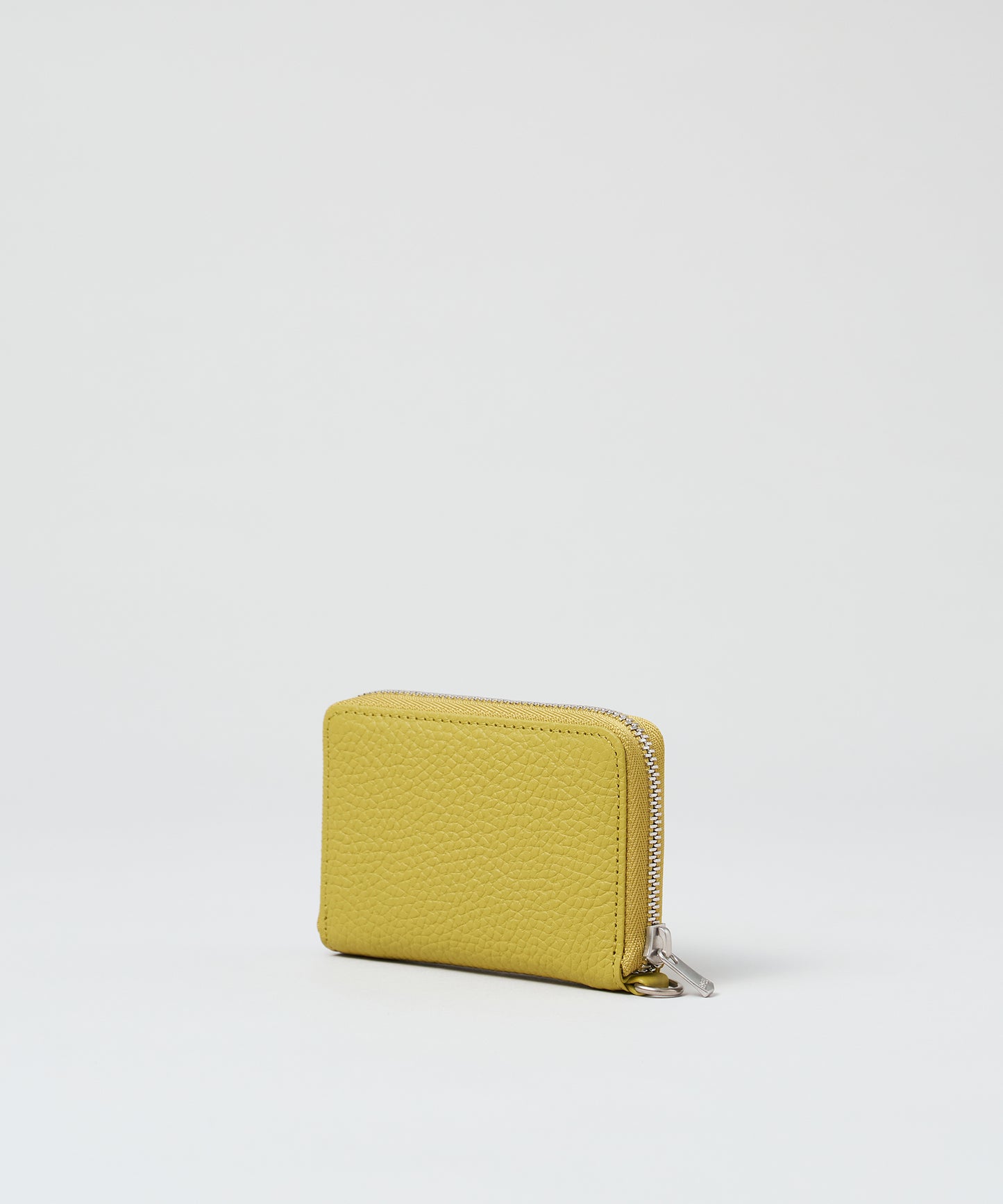 #53《SALE 50%》コインパース(pistachio yellow)/ 牛革・エン