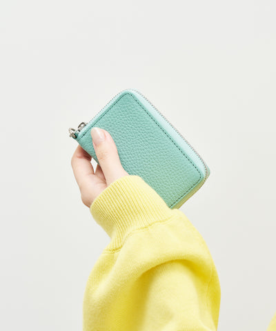 #53《SALE 50%》コインパース(frost blue)/ 牛革・エン
