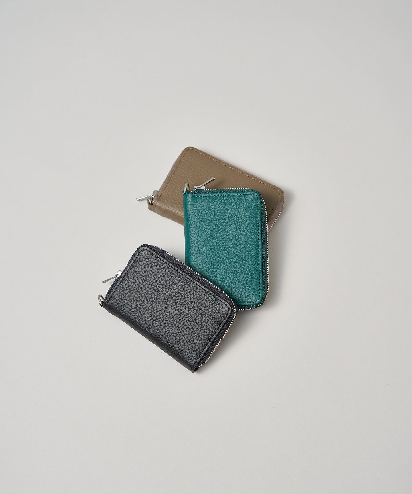#53《SALE 50%》コインパース(bottle green)/ 牛革・エン