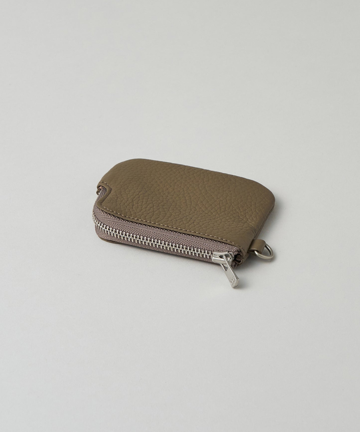 #53 / コインポケット(almond gray)/ 牛革・エン