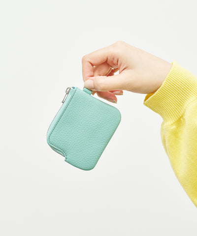 #53 / コインポケット(frost blue)/ 牛革・エン