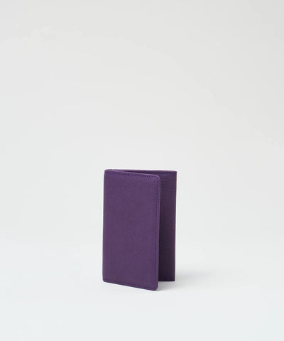 #55/ カードケース(purple)/ 牛革・ベビーバッファロー