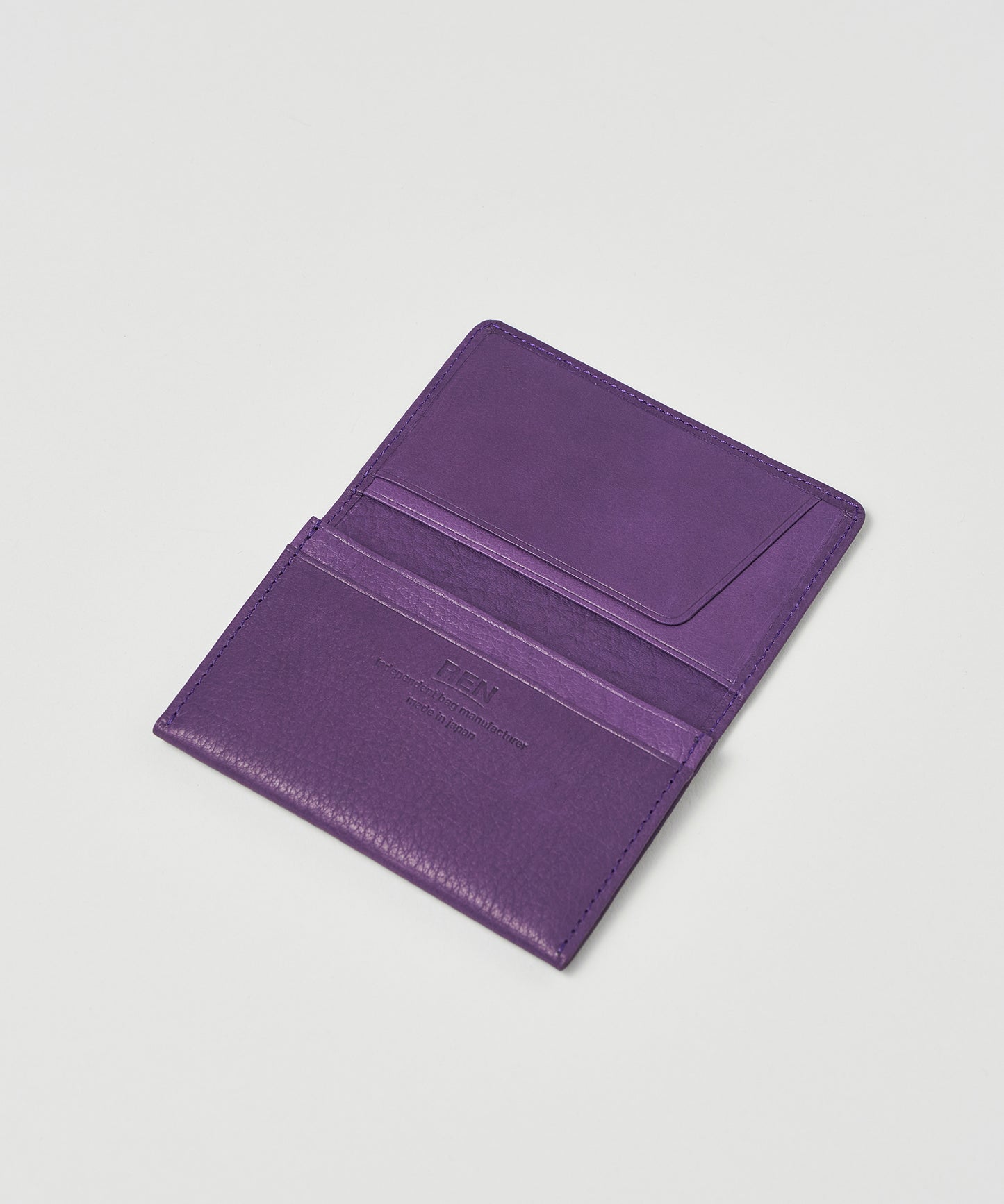 #55 / カードケース(purple)/ 牛革・ベビーバッファロー