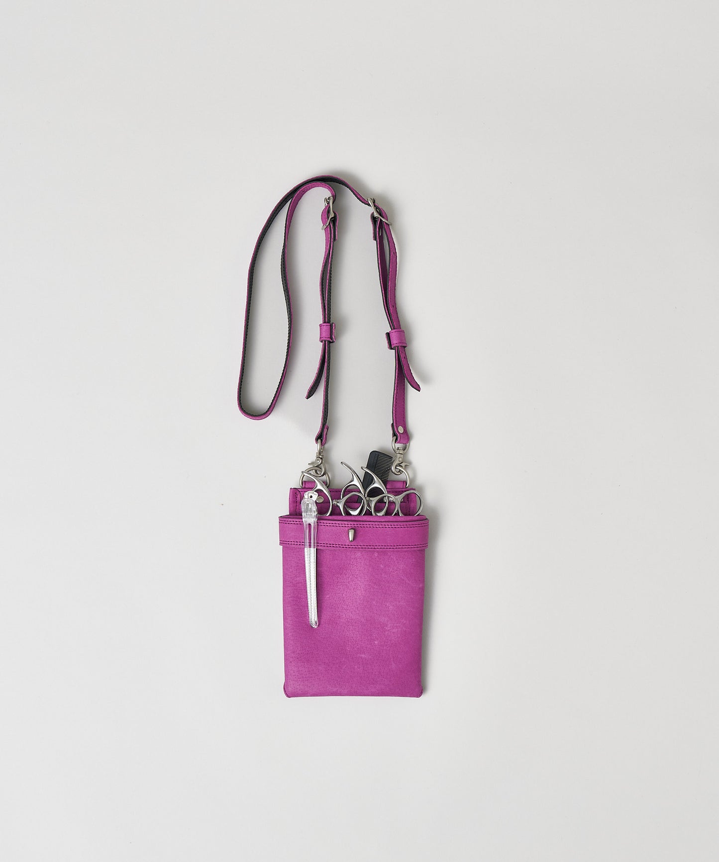 #30 / シザーズバッグ・ネイティブ(peony purple)/ ピッグスキン・ハリー
