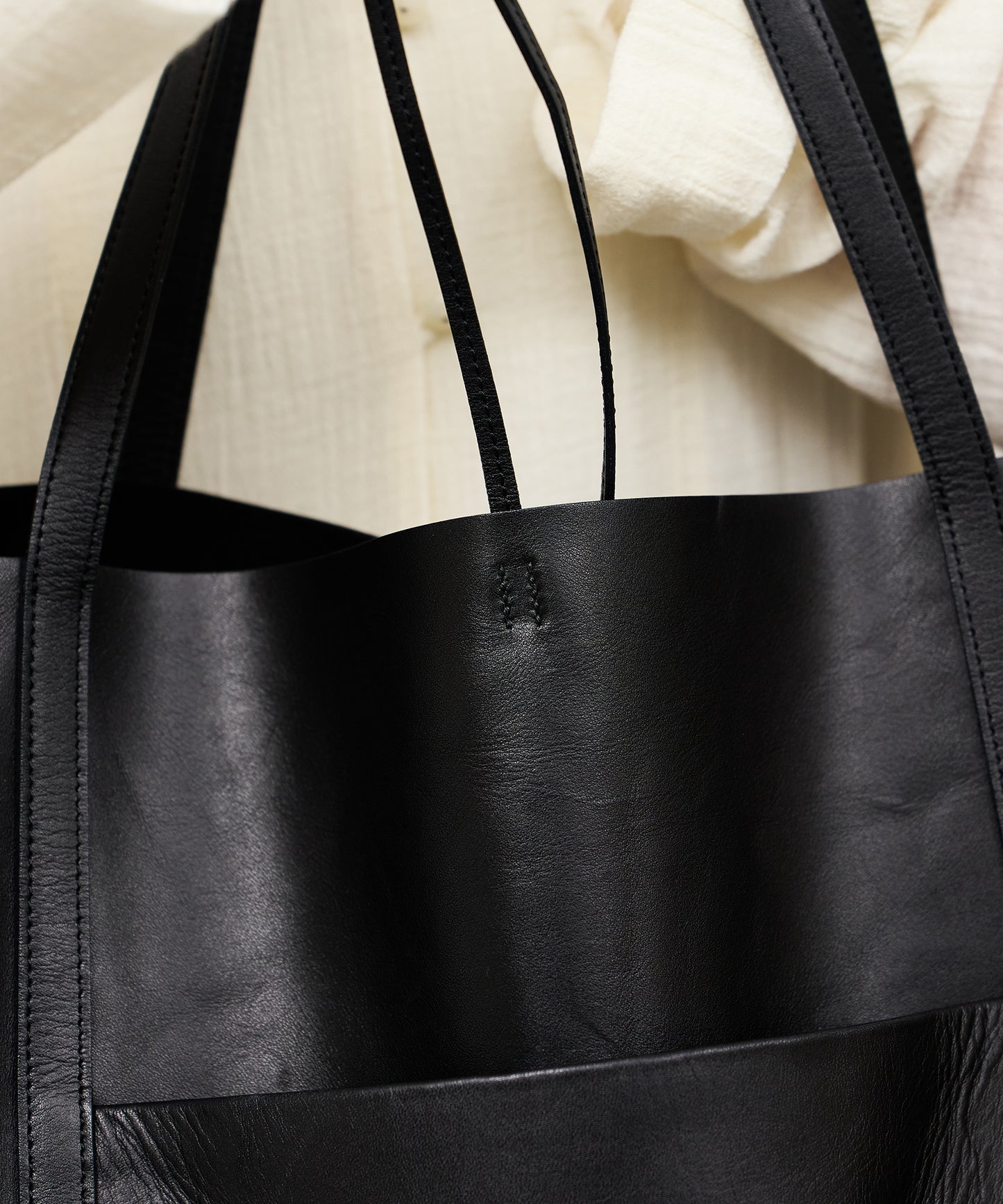 #45/ マキシトート / 牛革・アペルト(black)