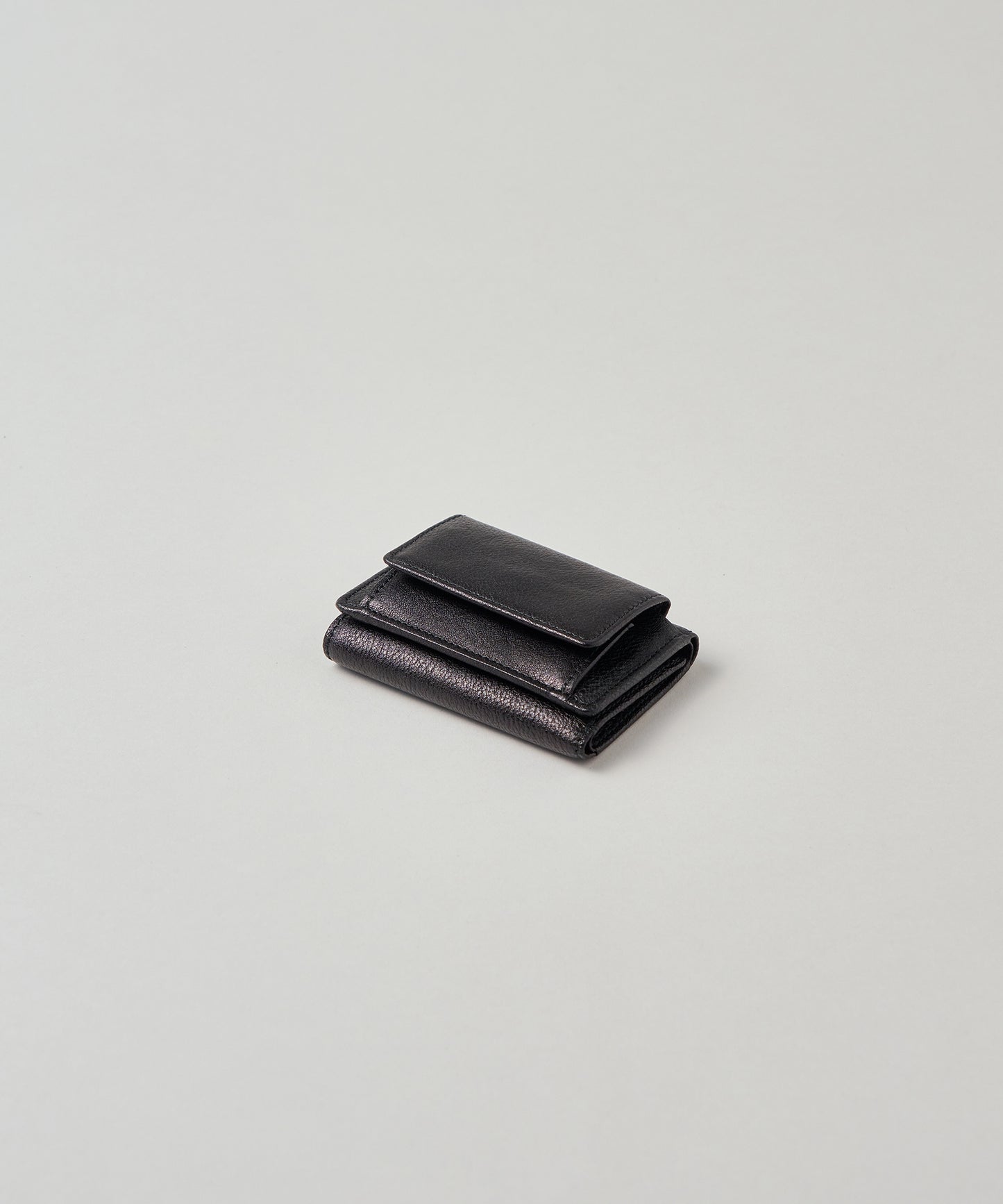 #50 / ミニウォレット(black)/ 牛革・ソラム