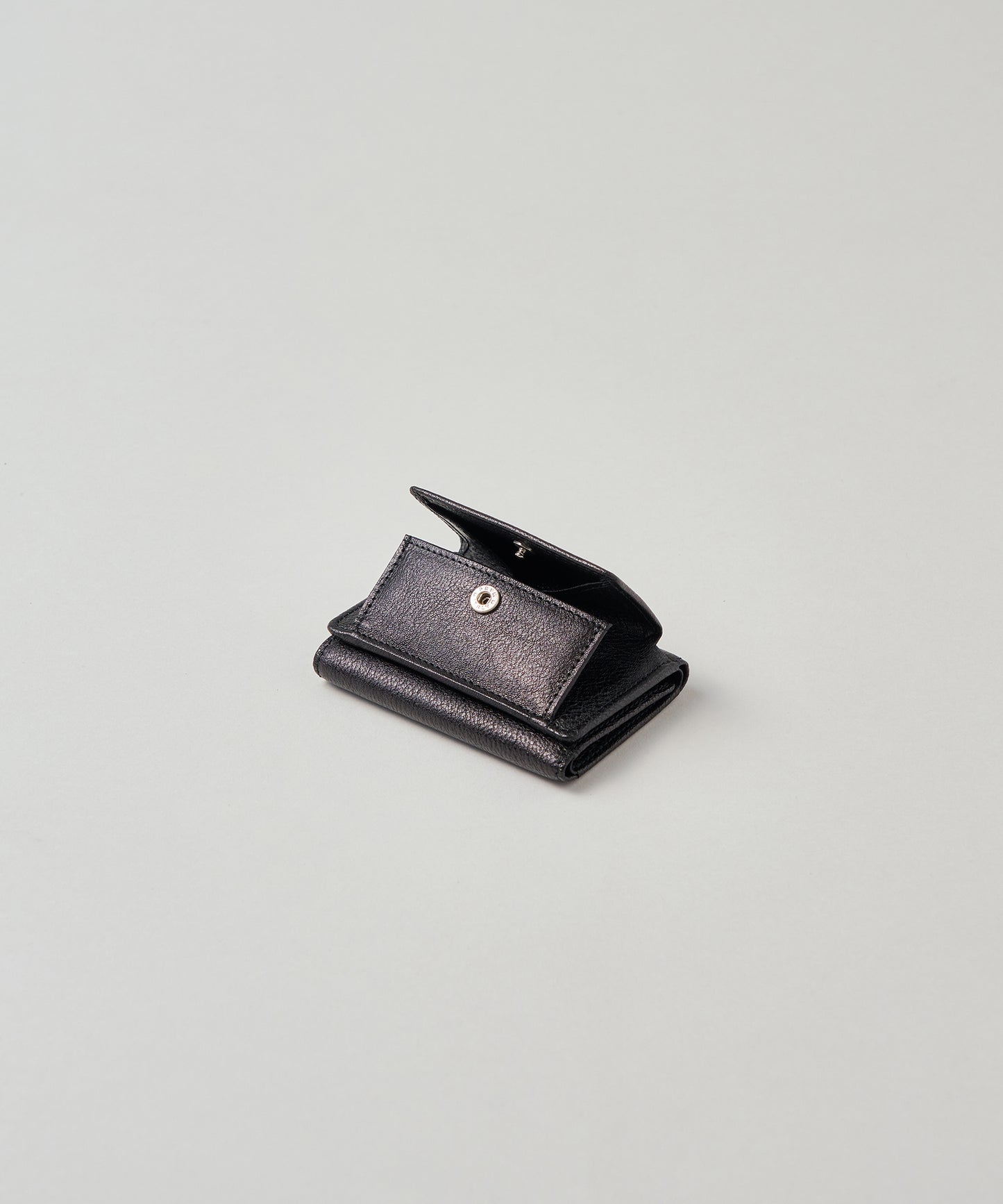 #50 / ミニウォレット(black)/ 牛革・ソラム