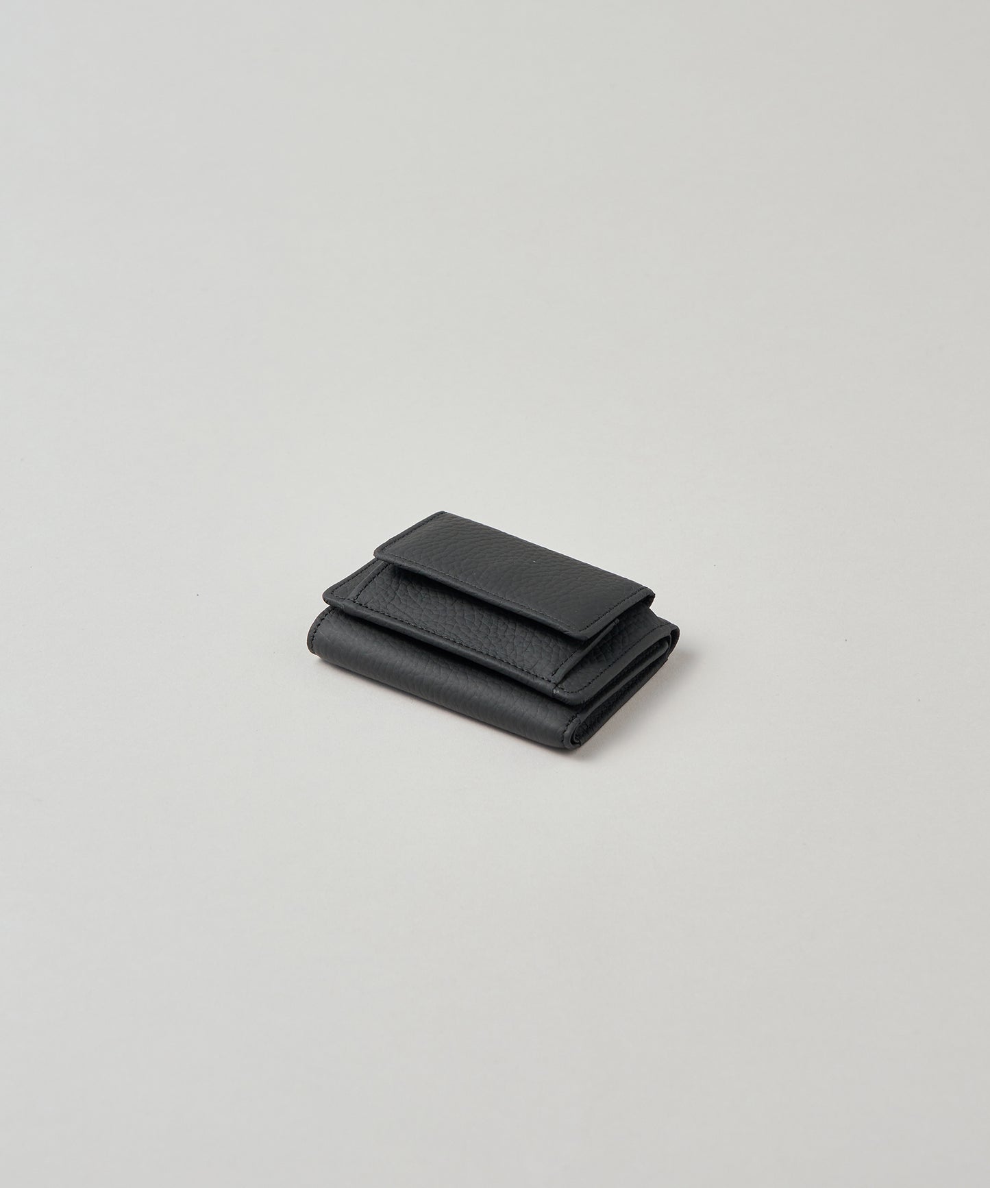 #53 / ミニウォレット(black)/ 牛革・エン