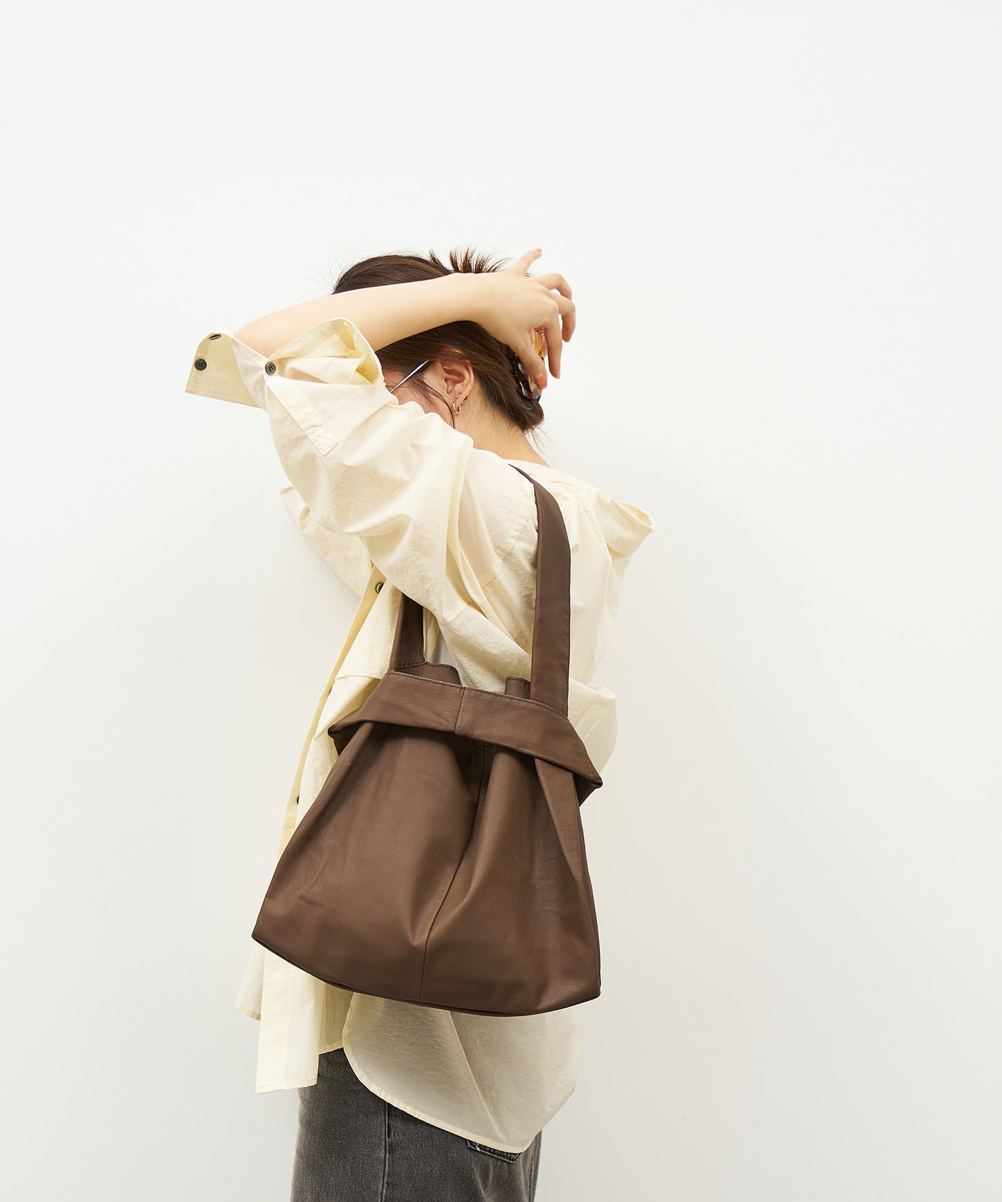 #11 / 2wayレジブクロS (dark brown) / やぎ革・ベアー
