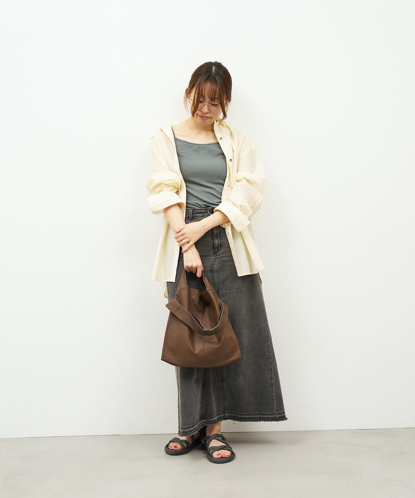 #11 / 2wayレジブクロS (dark brown) / やぎ革・ベアー