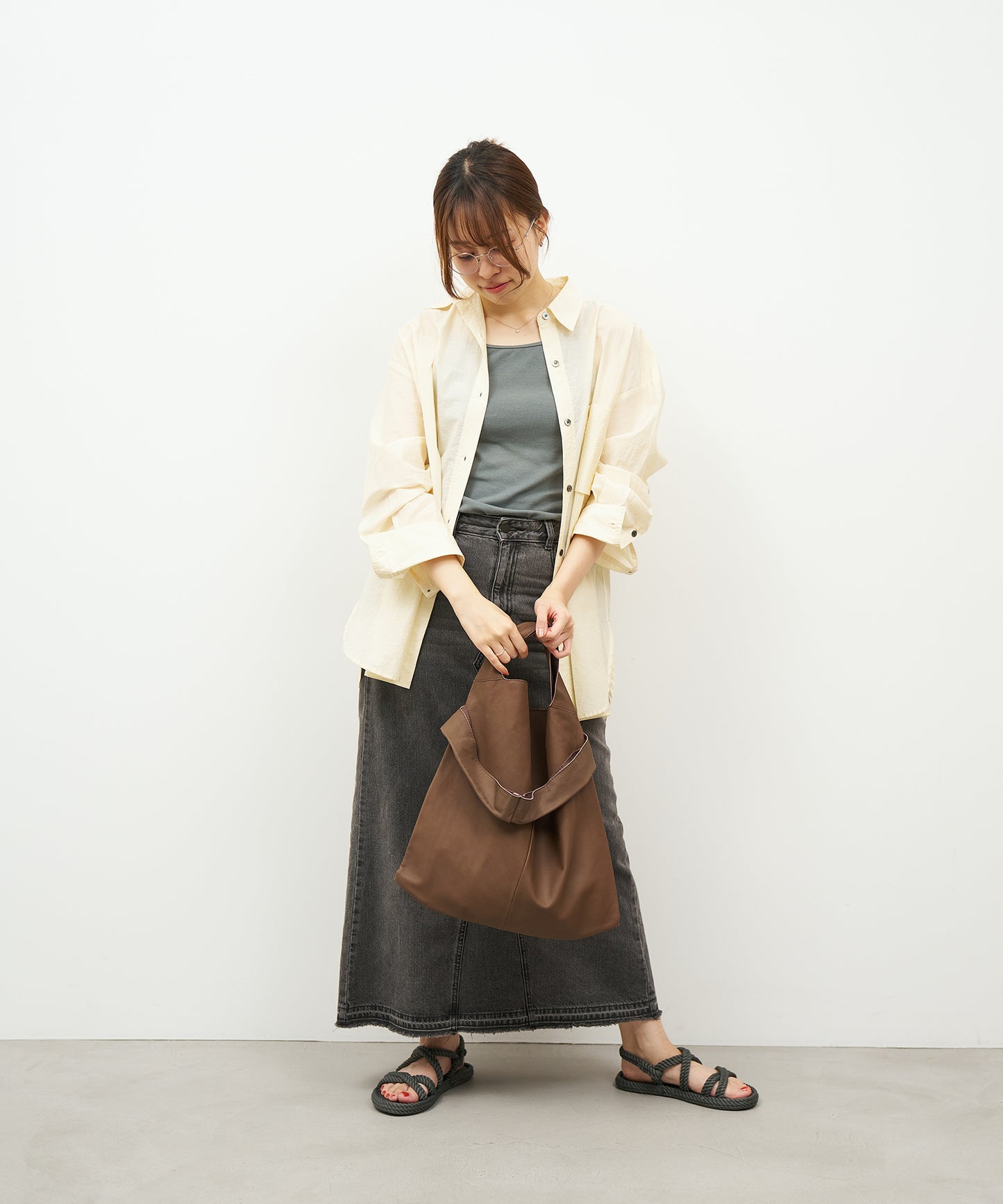 #11 / 2wayレジブクロM(dark brown) / やぎ革・ベアー