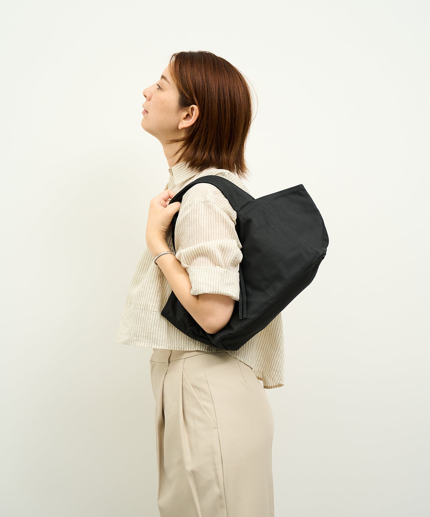 #11 / ダックストートS (black) / やぎ革・ベアー