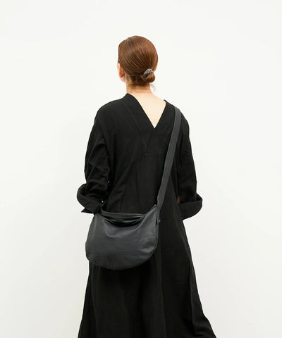 #11《Limited 10%》zipサークルショルダーS (black) / やぎ革・ベアー