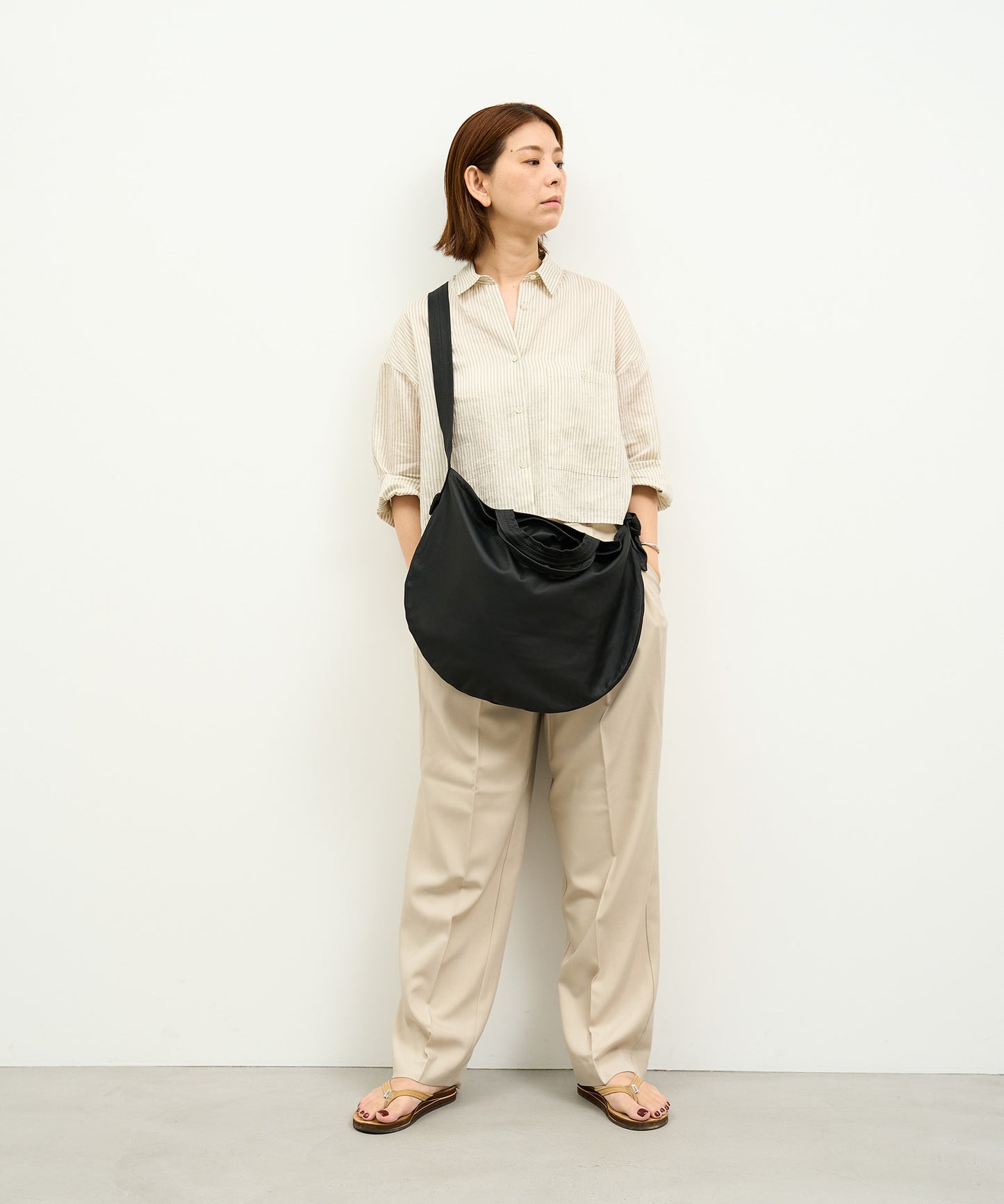 #11《Limited 10%》2wayサークルショルダー (black)/ やぎ革・ベアー