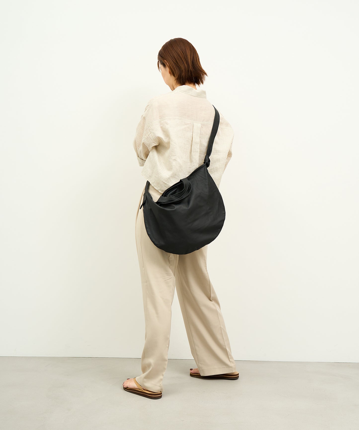 #11《Limited 10%》2wayサークルショルダー (black)/ やぎ革・ベアー