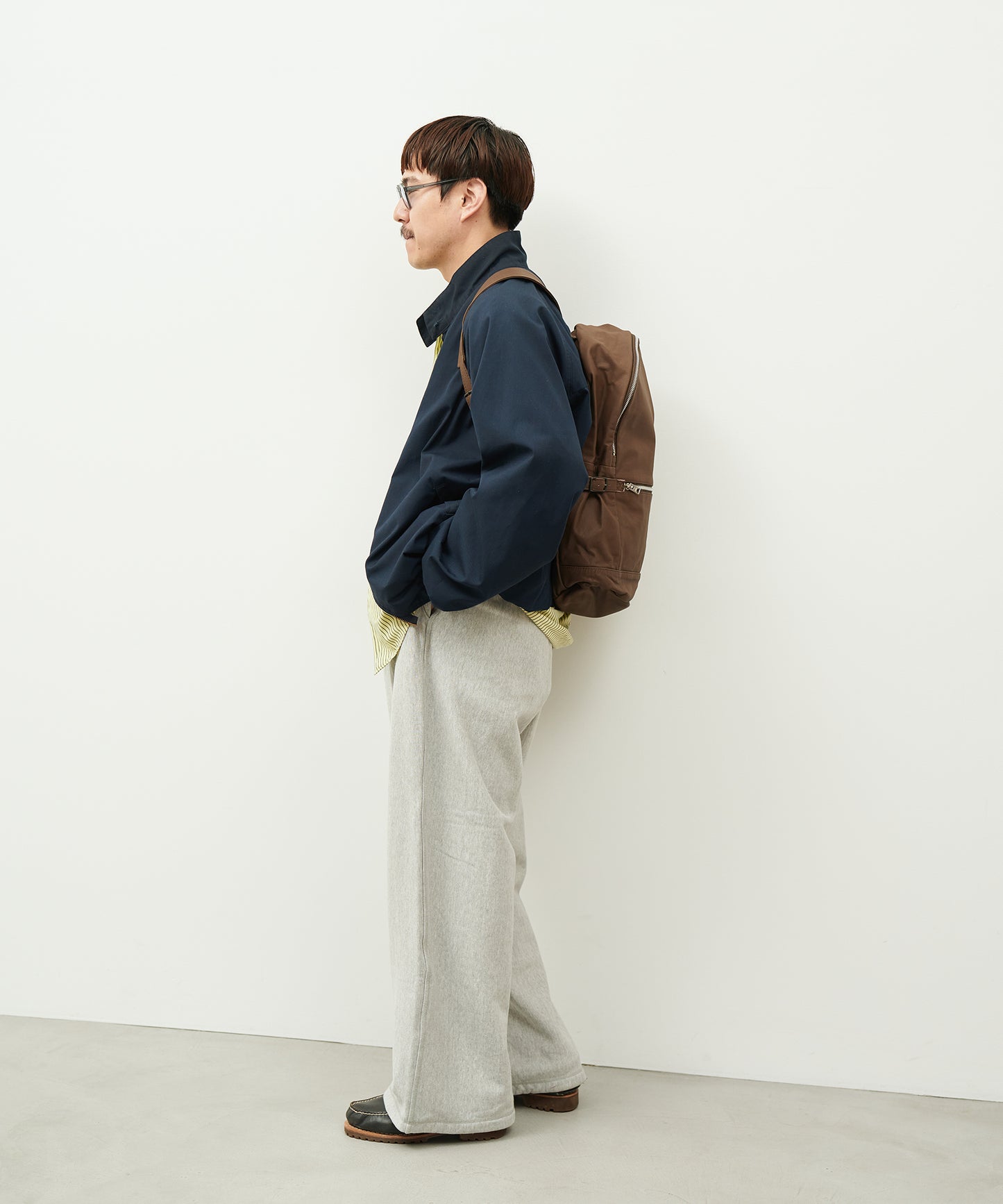 #11《SALE 30%》デイリュックミッド (dark brown) / やぎ革・ベアー