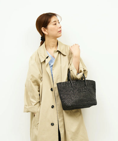 #16/ バスケットS(black)/ やぎ革・ゴートメッシュ