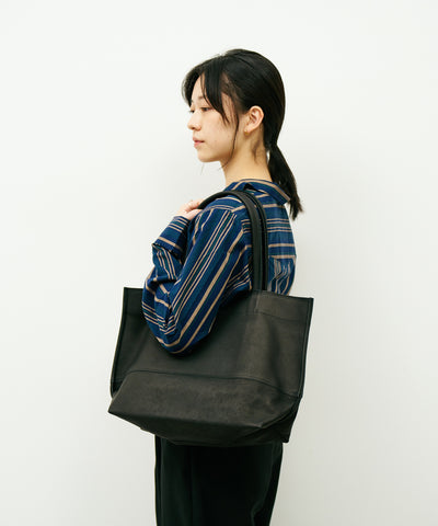 #30 / ワイドトートM(black)/ ピッグスキン・ハリー