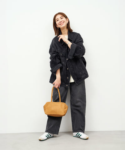 #30/ スクエアダッフル XS(camel)/ ピッグスキン・ハリー