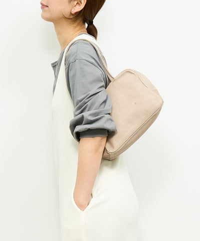 #30/ スクエアダッフル XS(pink beige)/ ピッグスキン・ハリー