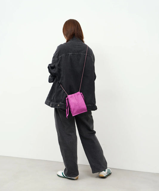 #30《SALE 40%》メディスンポシェット(peony purple) / ピッグスキン・ハリー - REN